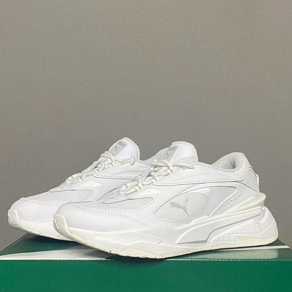 Puma RS-Fast Junior / Grade School Sneakers (Triple White) 382060-02 NEW - Picture 5 of 7